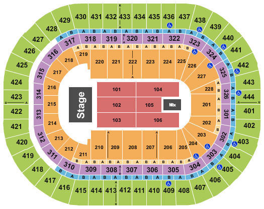 Honda Center Trans-Siberian Orchestra Seating Chart